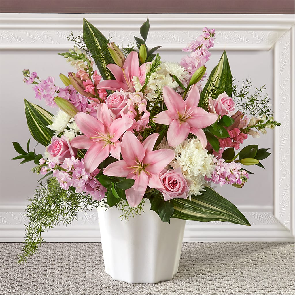 Simply Serene Floor Basket – Margartia Flowers, Jersey City NJ