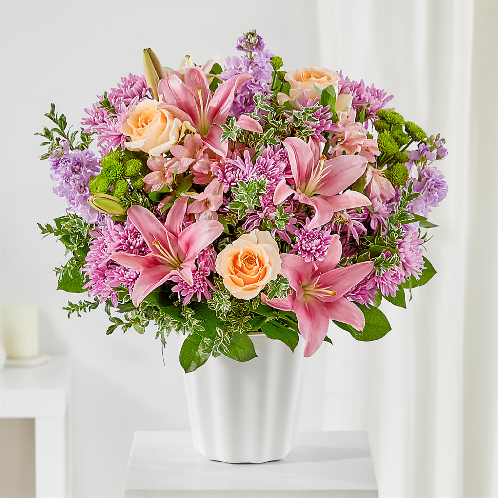 Supportive Embrace Tabletop Basket – Margartia Flowers, Jersey City NJ