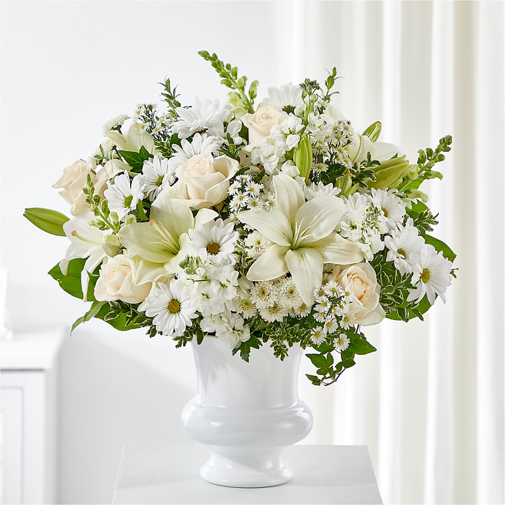 Uplifting Urn Arrangement – Margartia Flowers, Jersey City NJ