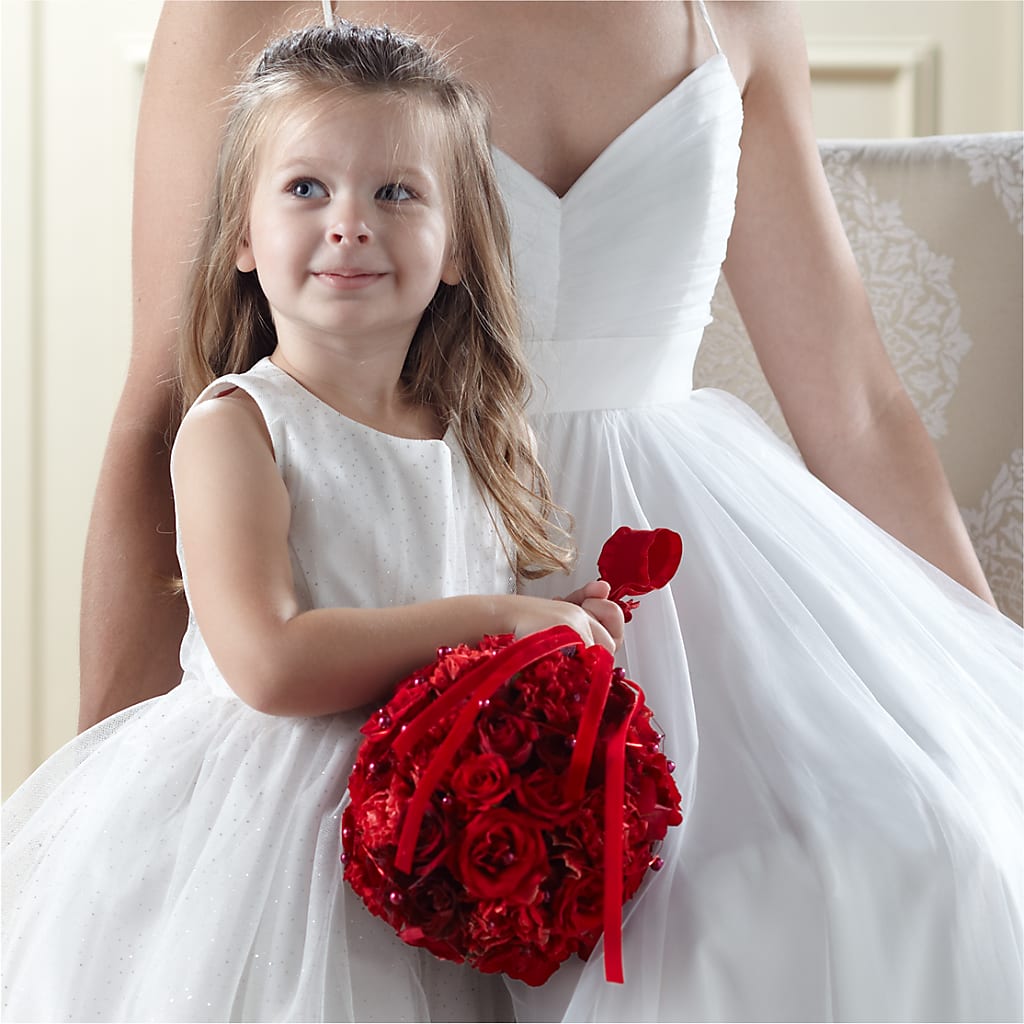 Pure at Heart Flower Girl Arrangement – Margartia Flowers, Jersey City NJ
