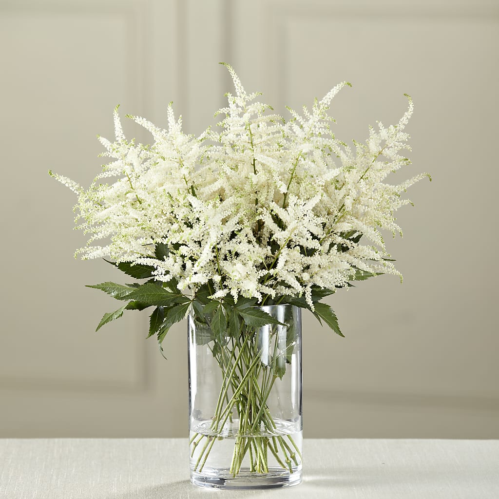 White Astilbe Bouquet – Margartia Flowers, Jersey City NJ