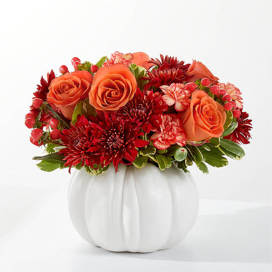 Autumn Air Pumpkin Bouquet –  Margartia Flowers, Jersey City NJ