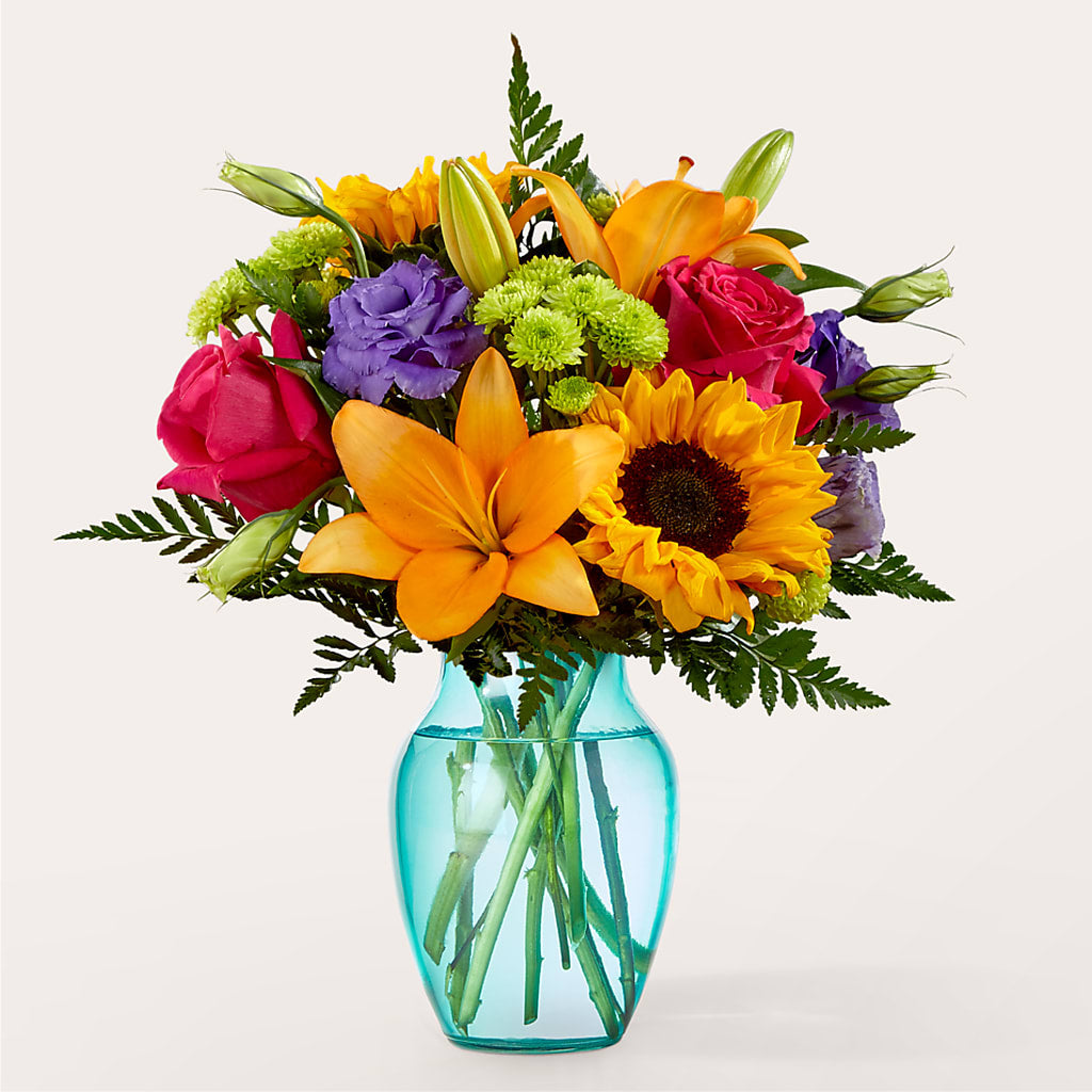 Double Rainbow Bouquet –  Margartia Flowers, Jersey City NJ