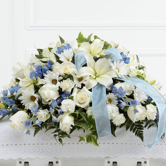 Tender Treasure Casket Spray –  Margartia Flowers, Jersey City NJ