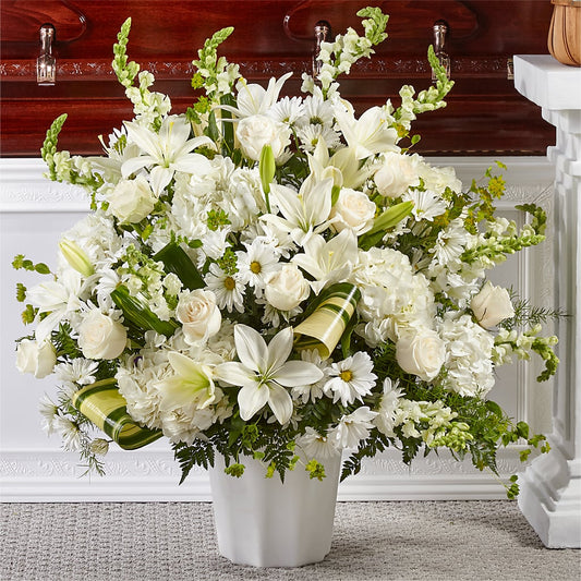 Thoughts of Tranquility Floor Basket –  Margartia Flowers, Jersey City NJ