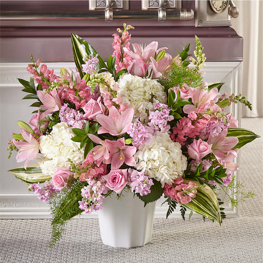 Simply Serene Floor Basket –  Margartia Flowers, Jersey City NJ