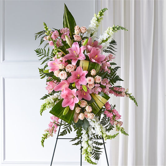 Elegant Embrace Standing Spray –  Margartia Flowers, Jersey City NJ