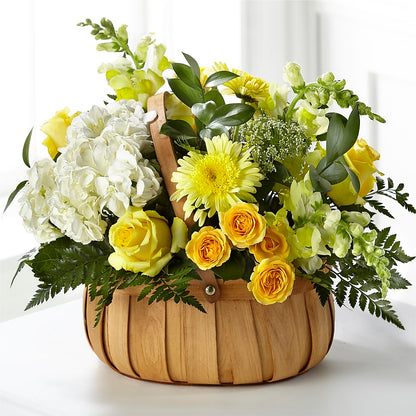 Rustic Remembrance Basket –  Margartia Flowers, Jersey City NJ