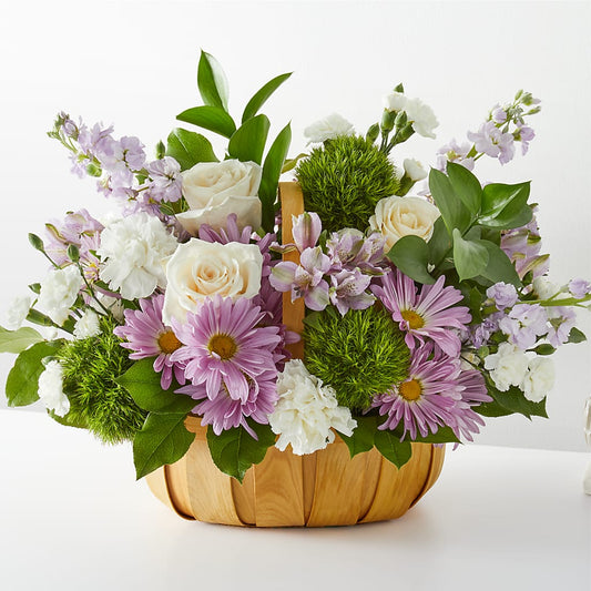 Peace & Love Basket –  Margartia Flowers, Jersey City NJ