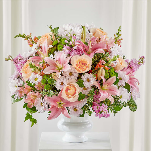 Heartfelt Gesture Urn Arrangement –  Margartia Flowers, Jersey City NJ