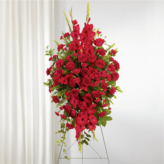 From the Heart Standing Spray –  Margartia Flowers, Jersey City NJ